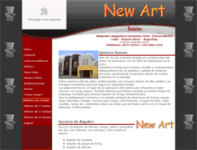 Tablet Screenshot of newart.com.ar